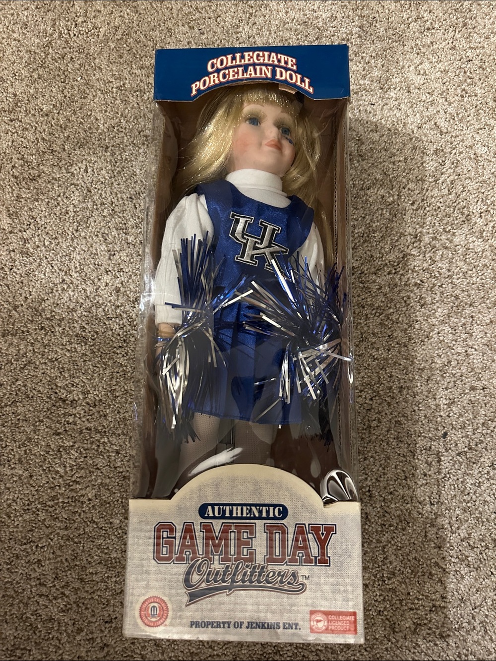 Authentic Game Day Outfitters University of Kentucky Collegiate Porcelain Doll